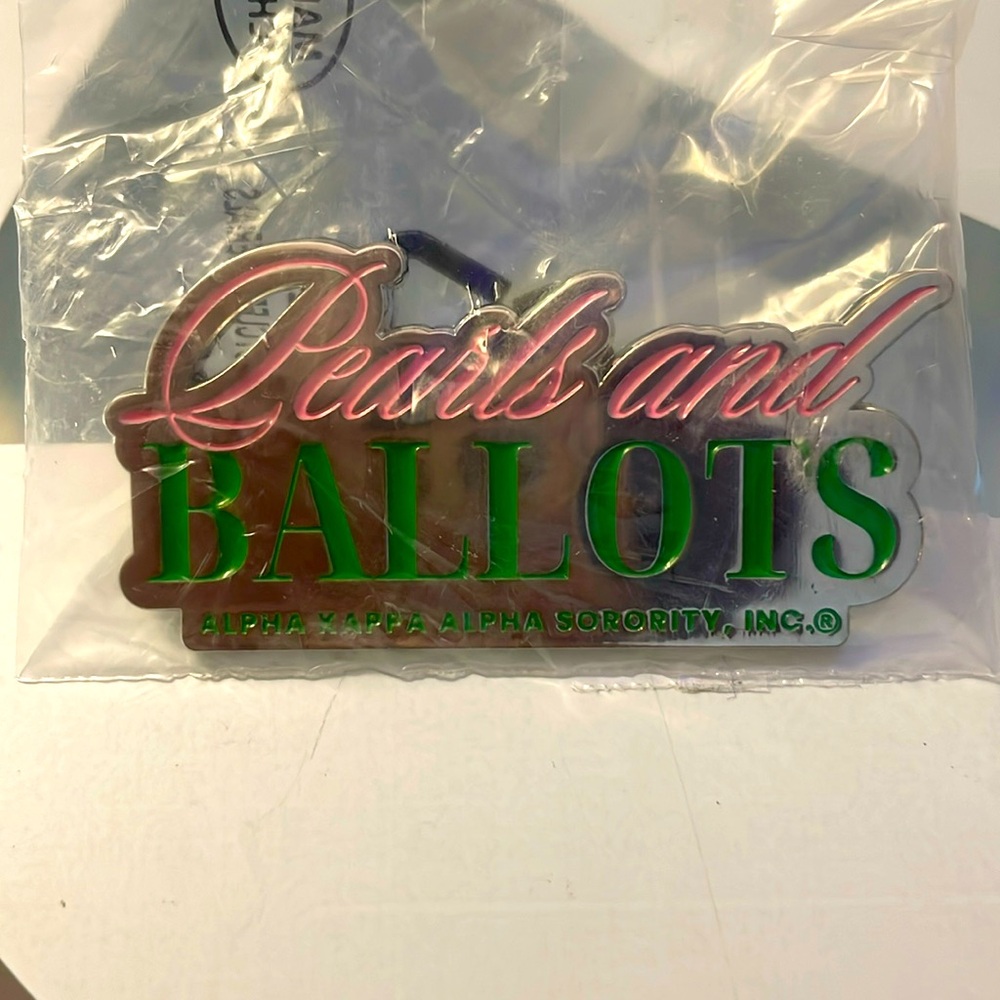 Pearls and Ballots Lapel Pin